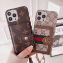 Lv Louis Vuitton iphone 18 pro max wallet case glossy print card slot with crossbody strap lv iphone 18 pro 17 16 15 for women designer phone cover