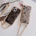 Lv Louis Vuitton iphone 18 pro max wallet case glossy print card slot with wrist strap lv iphone 18 pro 17 16 15 for women men designer phone cover