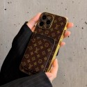Lv Louis Vuitton iphone 18 pro max card holder case monogram card slot lv iphone 18 pro 17 16 15 for women men designer phone cover