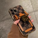 Lv Louis Vuitton iphone 18 pro max card holder case quilted leather card slot with wrist strap lv iphone 18 pro 17 16 15 for women designer phone cover