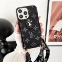 Lv Louis Vuitton iphone 18 pro max wallet case canvas-look card slot with wrist strap lv iphone 18 pro 17 16 15 for women men designer phone cover