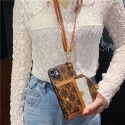 Lv Louis Vuitton iphone 18 pro max wallet case elegant card slot with wrist strap lv iphone 18 pro 17 16 15 for women designer phone cover