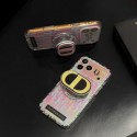 Christian Dior iphone 18 pro max ring holder case laser monogram dior iphone 18 pro 17 16 15 iridescent clear cover foldable kickstand case for iphone 18 pro max