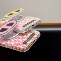 Christian Dior iphone 18 pro max ring holder case laser monogram dior iphone 18 pro 17 16 15 iridescent clear cover foldable kickstand case for iphone 18 pro max
