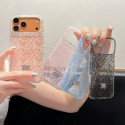 Christian Dior iphone 18 pro max lace case floral glitter dior iphone 18 pro 17 16 15 14 elegant flower cover slim designer case for iphone 18 pro max women