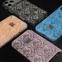 Christian Dior iphone 18 pro max lace case floral glitter dior iphone 18 pro 17 16 15 14 elegant flower cover slim designer case for iphone 18 pro max women