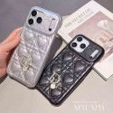 Christian Dior iphone 18 pro max heart quilted case leather dior charm card slot dior iphone 18 pro 17 pro max 16 15 padded cover heart pattern case for iphone 18 pro max