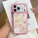 Christian Dior iphone 18 pro max glitter clear case pink beauty print dior iphone 18 pro 17 16 15 illustration transparent cover sparkling case for iphone 18 pro max