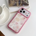 Christian Dior iphone 18 pro max glitter clear case pink beauty print dior iphone 18 pro 17 16 15 illustration transparent cover sparkling case for iphone 18 pro max