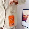 Christian Dior iphone 18 pro max chain strap case bowknot charm card pocket dior iphone 18 pro 17 16 15 crossbody lanyard wallet cover for iphone 18 pro max women