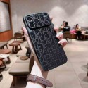 Christian Dior iphone 18 pro max case embossed monogram full print cover dior iphone 18 pro 17 16 15 designer pattern case for iphone 18 pro max women men