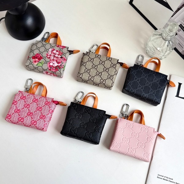 Gucci GG high brand AirPods 5 ultra Pro4 3 2 case cover with strap fashion style anti‑lost Gucci GG AirPods 5 ultra 4 Max Pro 3 protective case Gucci GG airpods 5 4 pro 3rd generation AirPods ultra ladies men high‑brand case
