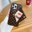 Lv Louis Vuitton iphone 18 pro max card holder case timeless monogram card slot lv iphone 18 pro 17 16 15 for women men designer phone cover