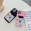 Lv Louis Vuitton iphone 18 pro max wallet case monogram card slot lv iphone 18 pro 17 16 15 for women designer phone cover