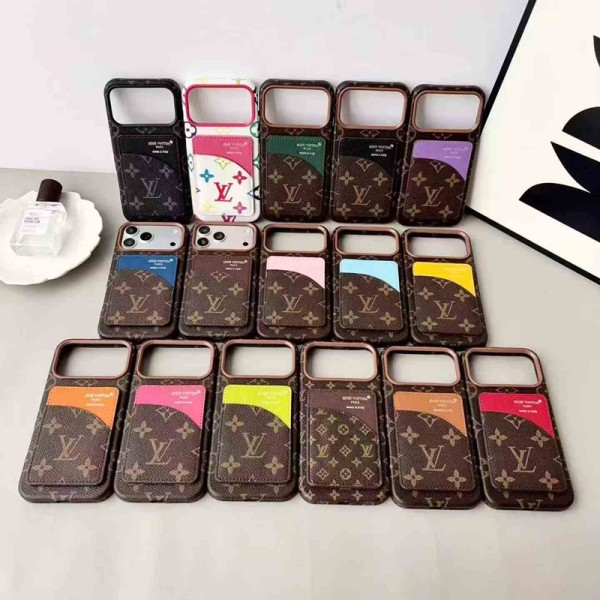 Lv Louis Vuitton Brand iPhone 18 Pro Max 18 pro 17 16 air case cover card leather iphone 18 pro max 18 17 16 15 14 case Lv Louis Vuitton men business style for men popular stylish luxury‑style phone cases for iPhone 18 pro max 17 air 16 pro