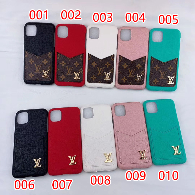 Lv Louis Vuitton iphone 18 pro max card holder case quilted leather case - card slot view 2