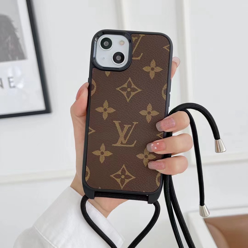Lv Louis Vuitton iphone 18 pro max strap case timeless monogram case - wrist strap view 5