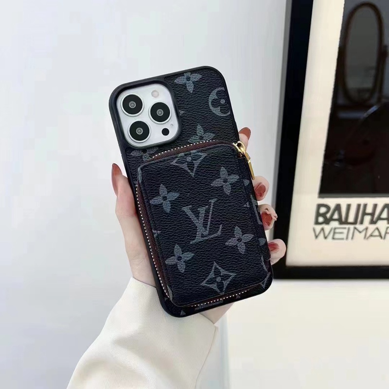 Lv Louis Vuitton iphone 18 pro max card holder case minimalist case - card slot view 3
