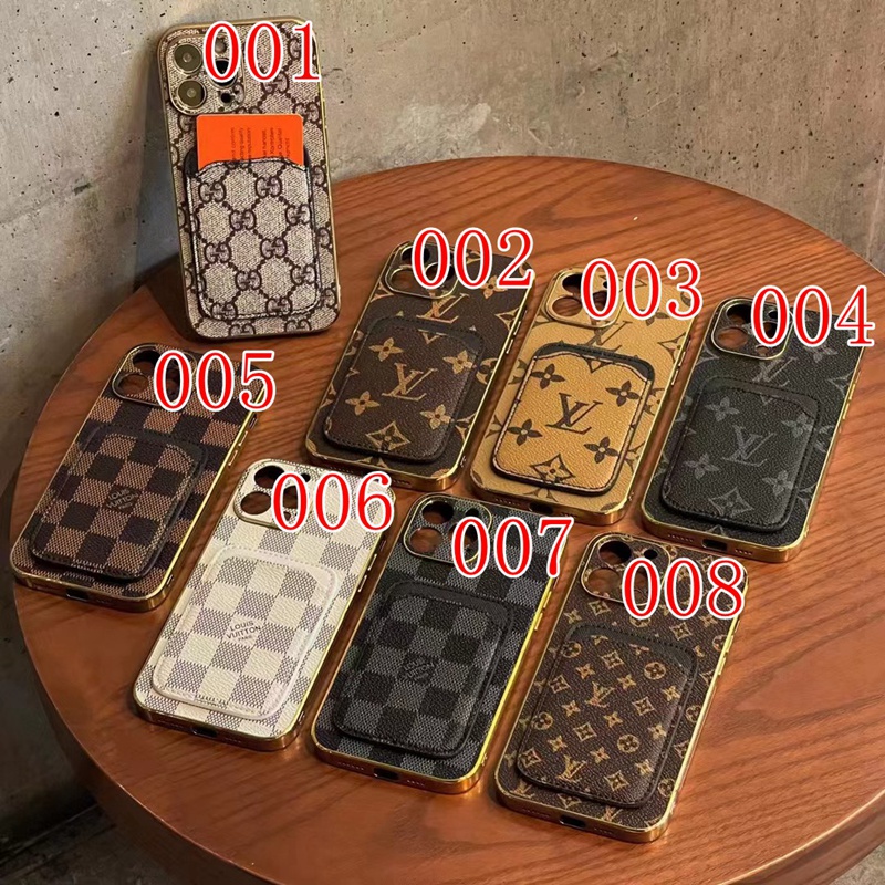 Lv Louis Vuitton iphone 18 pro max card holder case monogram case - card slot view 2