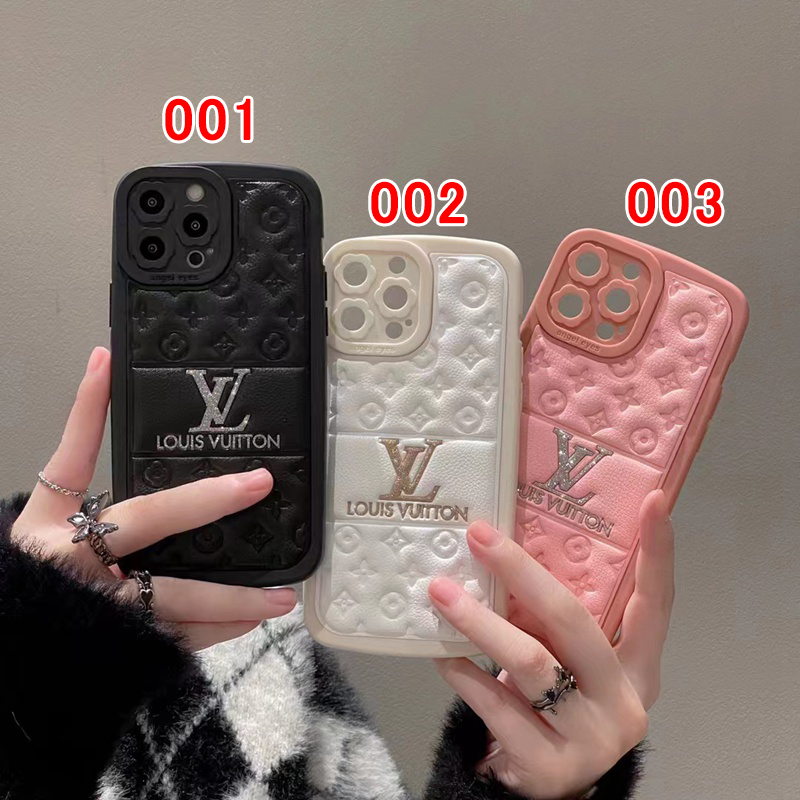 Lv Louis Vuitton iphone 18 pro max leather case monogram case - full print back view 2