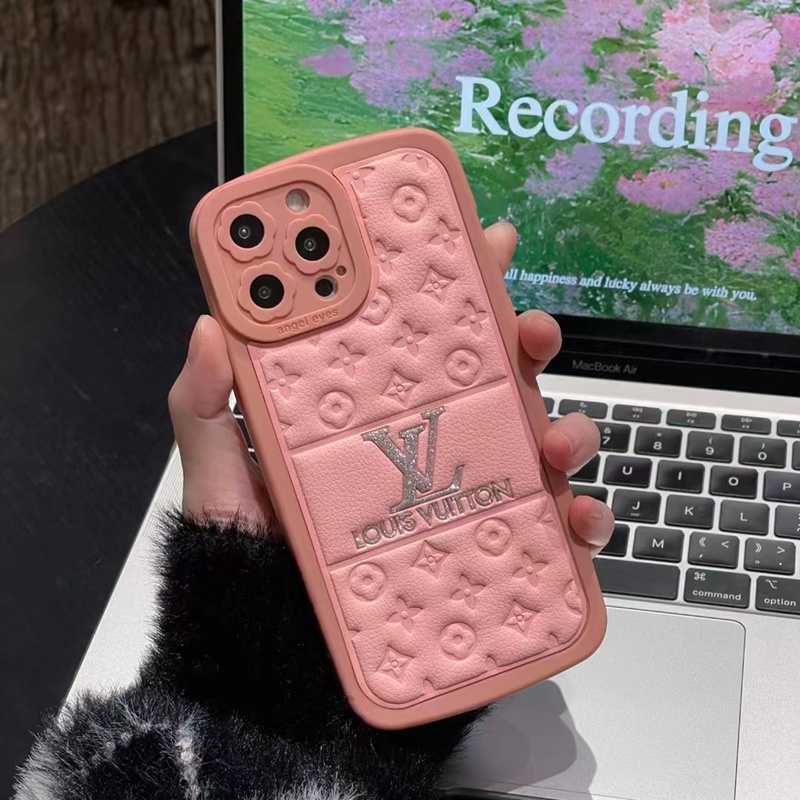 Lv Louis Vuitton iphone 18 pro max leather case monogram case - full print back view 4