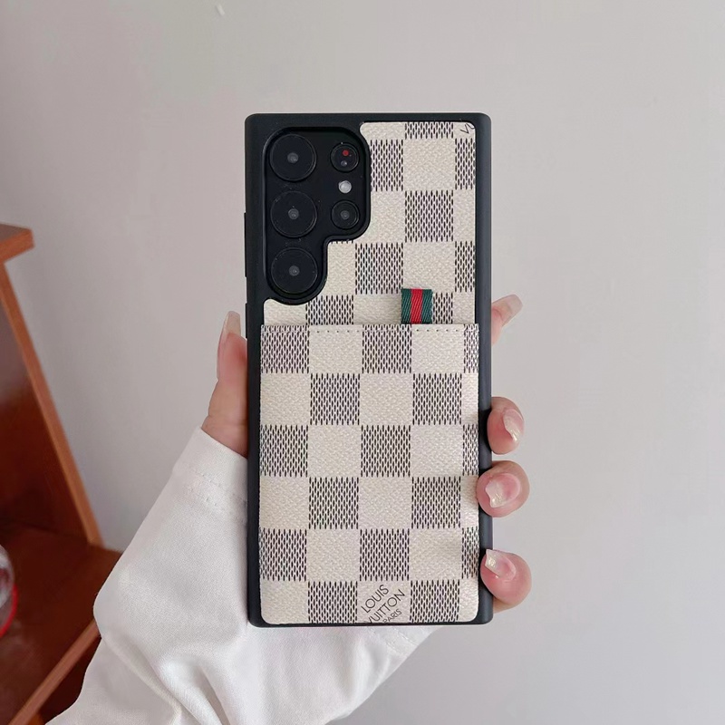 Lv Louis Vuitton iphone 18 pro max card holder case leather-touch case - card slot view 3