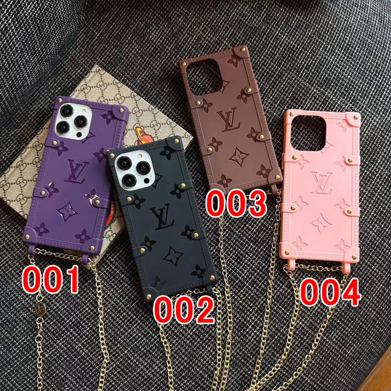 Lv Louis Vuitton iphone 18 pro max strap case soft-touch case - wrist strap view 2