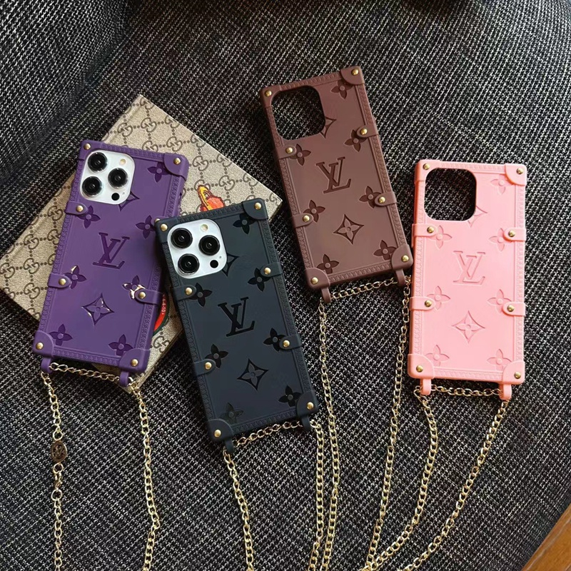 Lv Louis Vuitton iphone 18 pro max strap case soft-touch case - wrist strap view 3