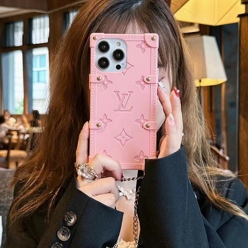 Lv Louis Vuitton iphone 18 pro max strap case soft-touch case - wrist strap view 5