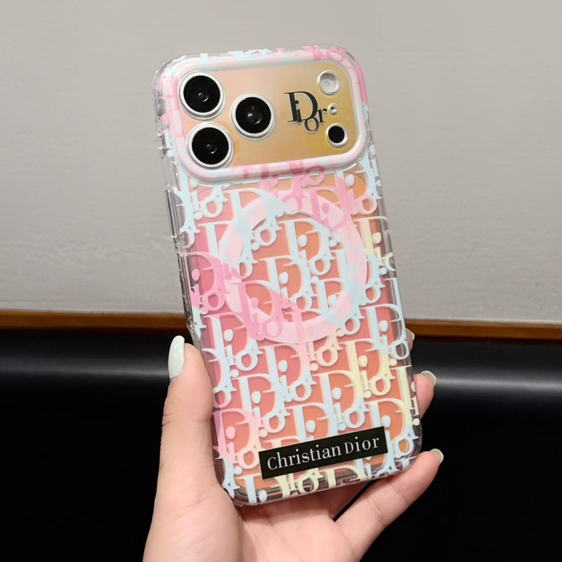 Christian Dior iphone 16 pro magnetic case back ring macro detail