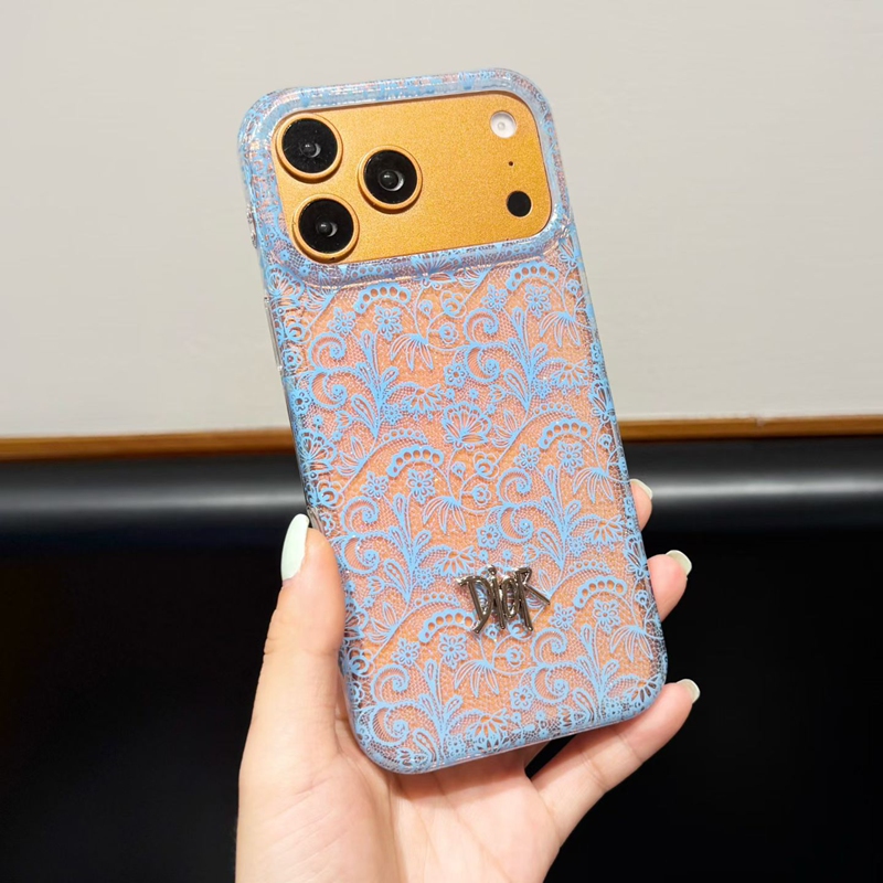 Christian Dior iphone 16 pro pink lace flower cover texture macro