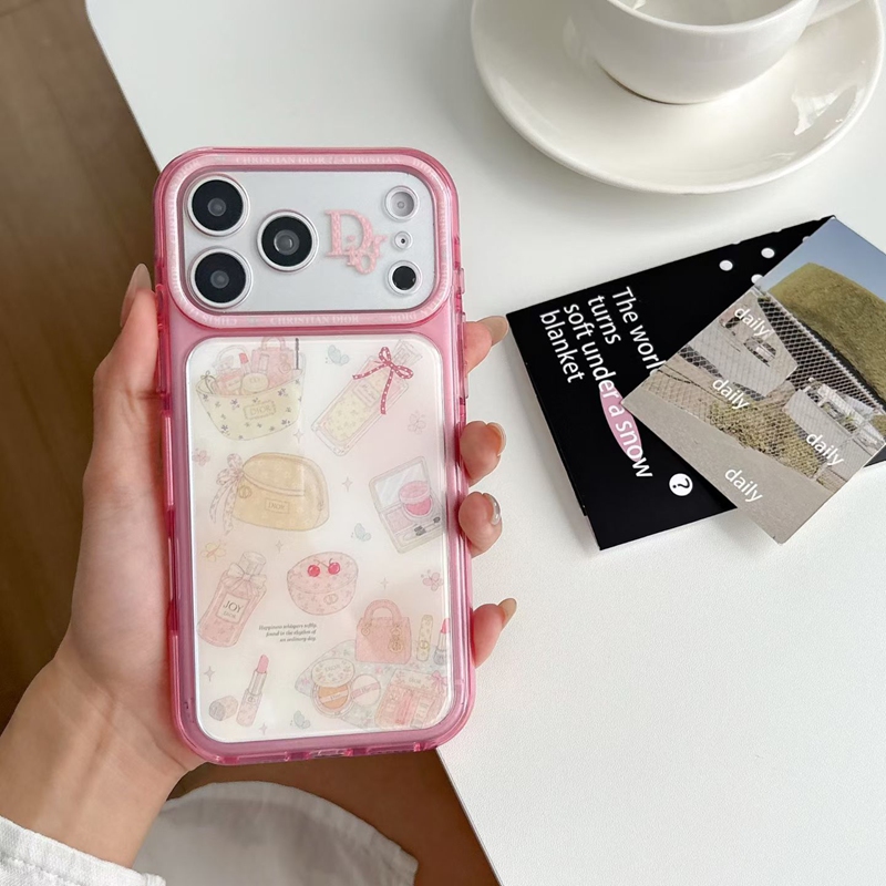 Dior iphone 18 pro transparent sparkling cover side grip buttons
