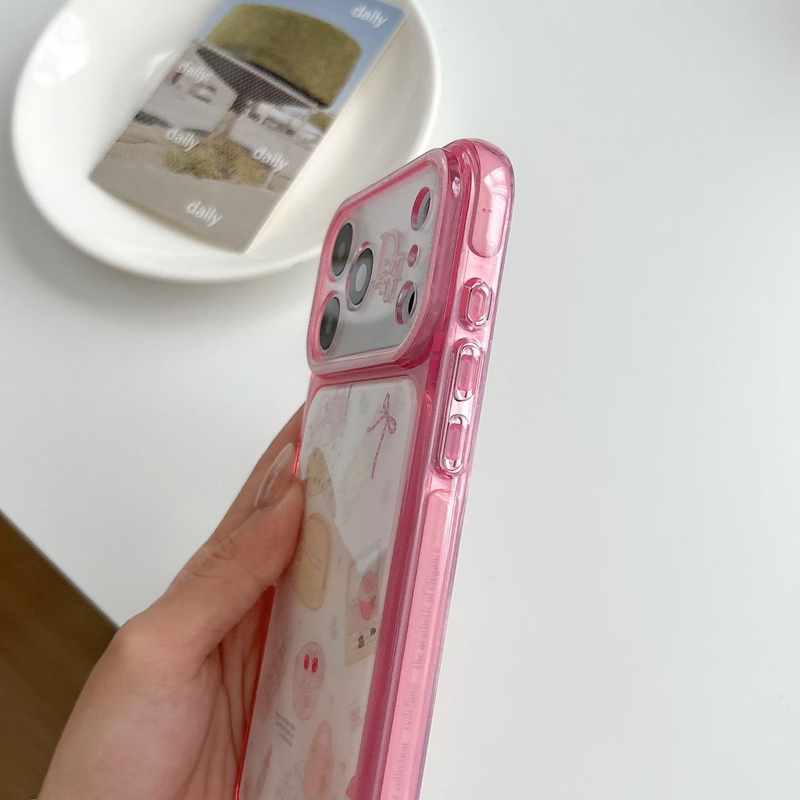 Christian Dior iphone 18 pro max sparkling pink frame corner protection
