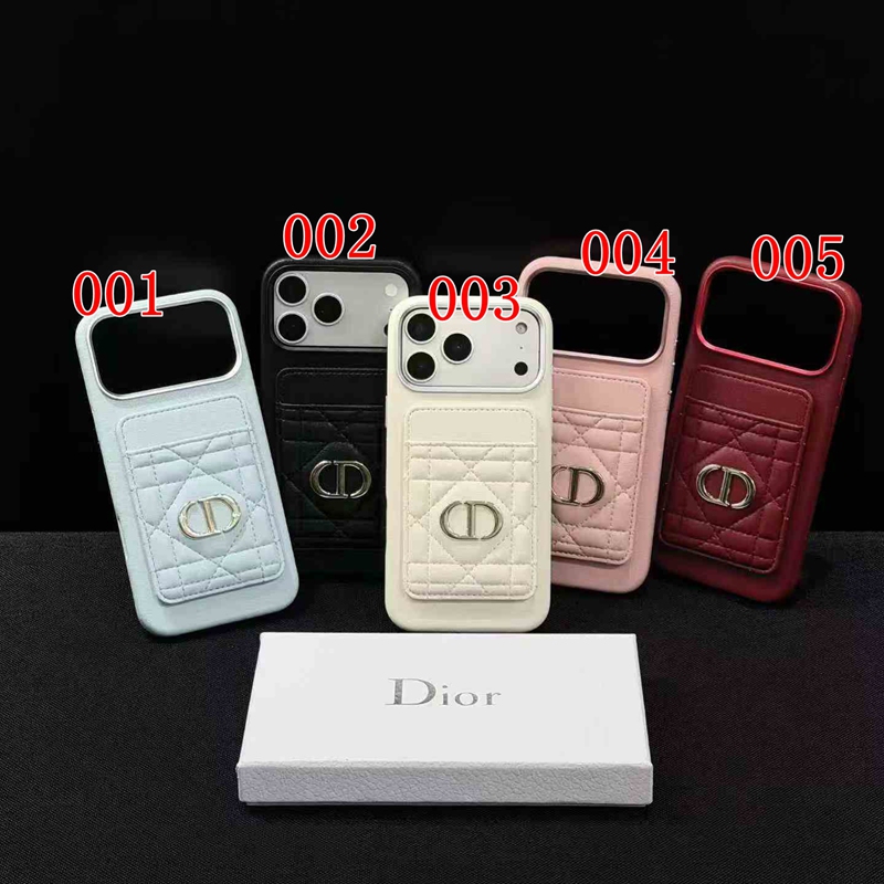 Dior iphone 18 pro max leather wallet case color 001 002 003 004 005