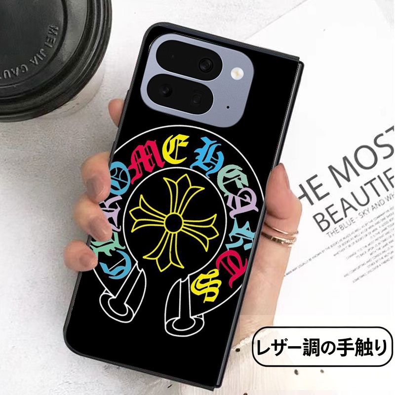 Chrome Hearts iphone duo Galaxy Z Fold8 ultra Flip8 canvas-look case detail