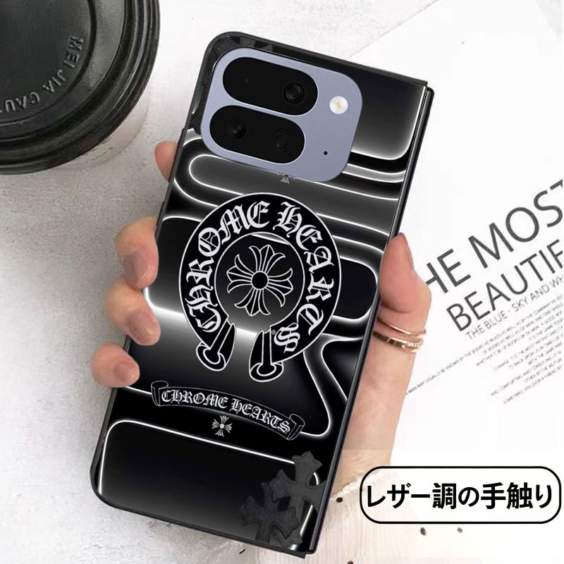 Chrome Hearts iphone duo Galaxy Z Fold8 ultra Flip8 glossy PC case detail