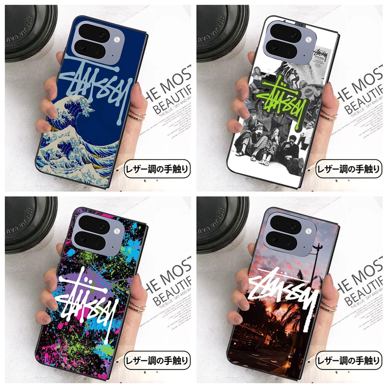 Stussy iphone duo Galaxy Z Fold8 ultra Flip8 canvas-look case