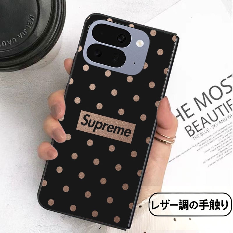 Supreme iphone duo Galaxy Z Fold8 ultra Flip8 glossy PC case detail