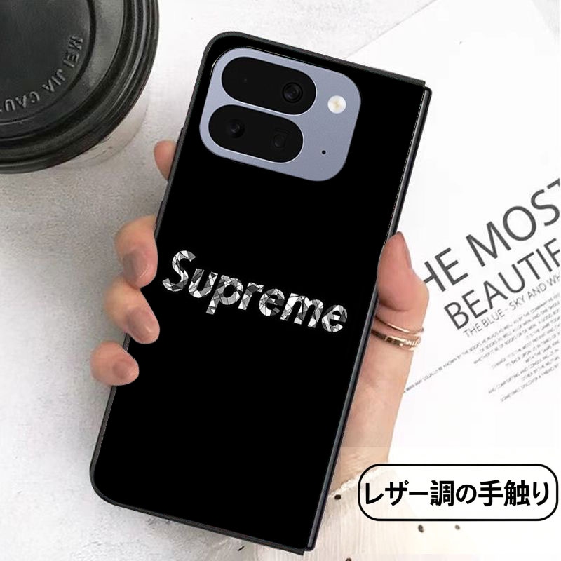 Supreme iphone duo Galaxy Z Fold8 ultra Flip8 leather-touch case detail